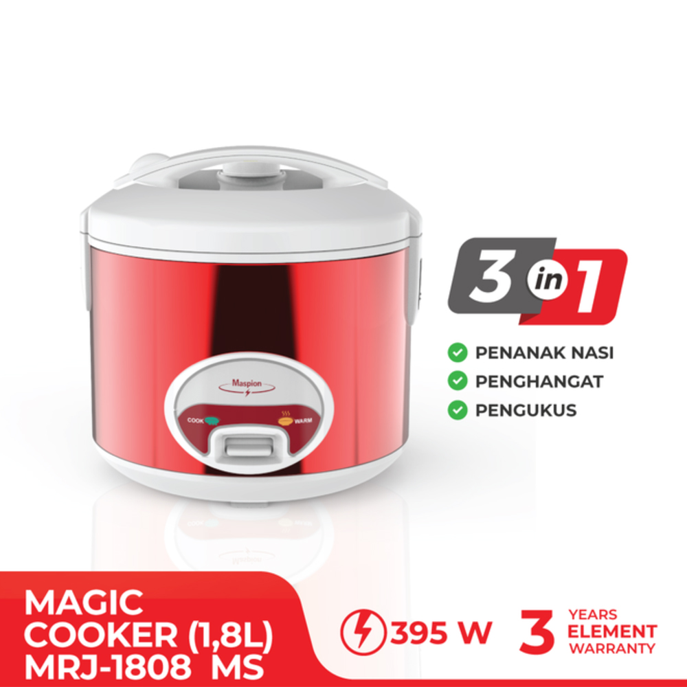 Maspion Rice Cooker 1.8 L - MRJ-1808MS | MRJ1808MS